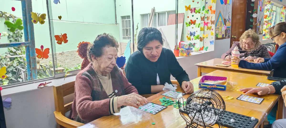 Actividad acompañada en el centro.